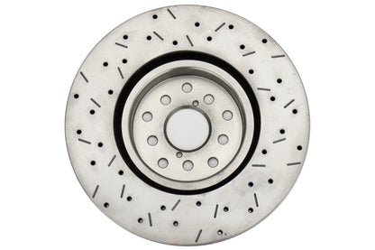 DBA 4000 Series Drilled/Slotted Front Rotor SIngle - Subaru Models (inc. 2015-2021 WRX / 2014-2017 Forester XT)