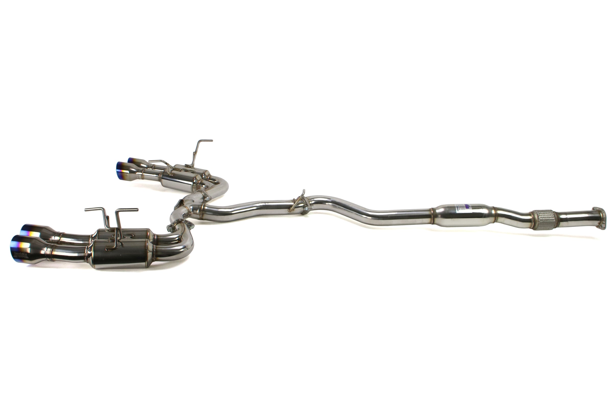 Invidia Gemini R400 Single Layer Cat Back Exhaust - Titanium Burnt Tips - 2010-2014 Subaru WRX / 2011-2014 STI (Sedan Only)