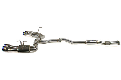 Invidia Gemini R400 Single Layer Cat Back Exhaust - Titanium Burnt Tips - 2010-2014 Subaru WRX / 2011-2014 STI (Sedan Only)