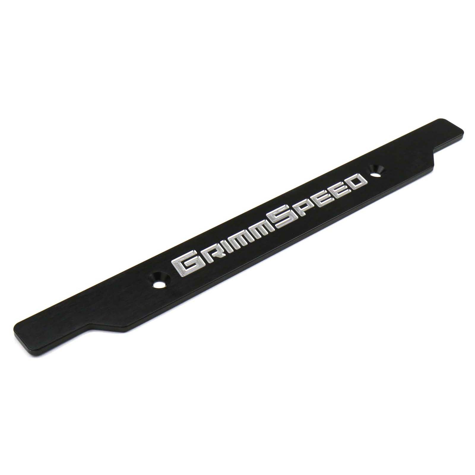 GrimmSpeed License Plate Delete Black/Silver - 2002-2005 Subaru WRX/STI