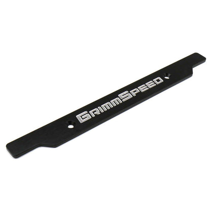 GrimmSpeed License Plate Delete Black/Silver - 2002-2005 Subaru WRX/STI