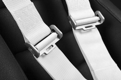 Braum 5 Point 3inch SFI Approved Racing Harness - White Each - Universal
