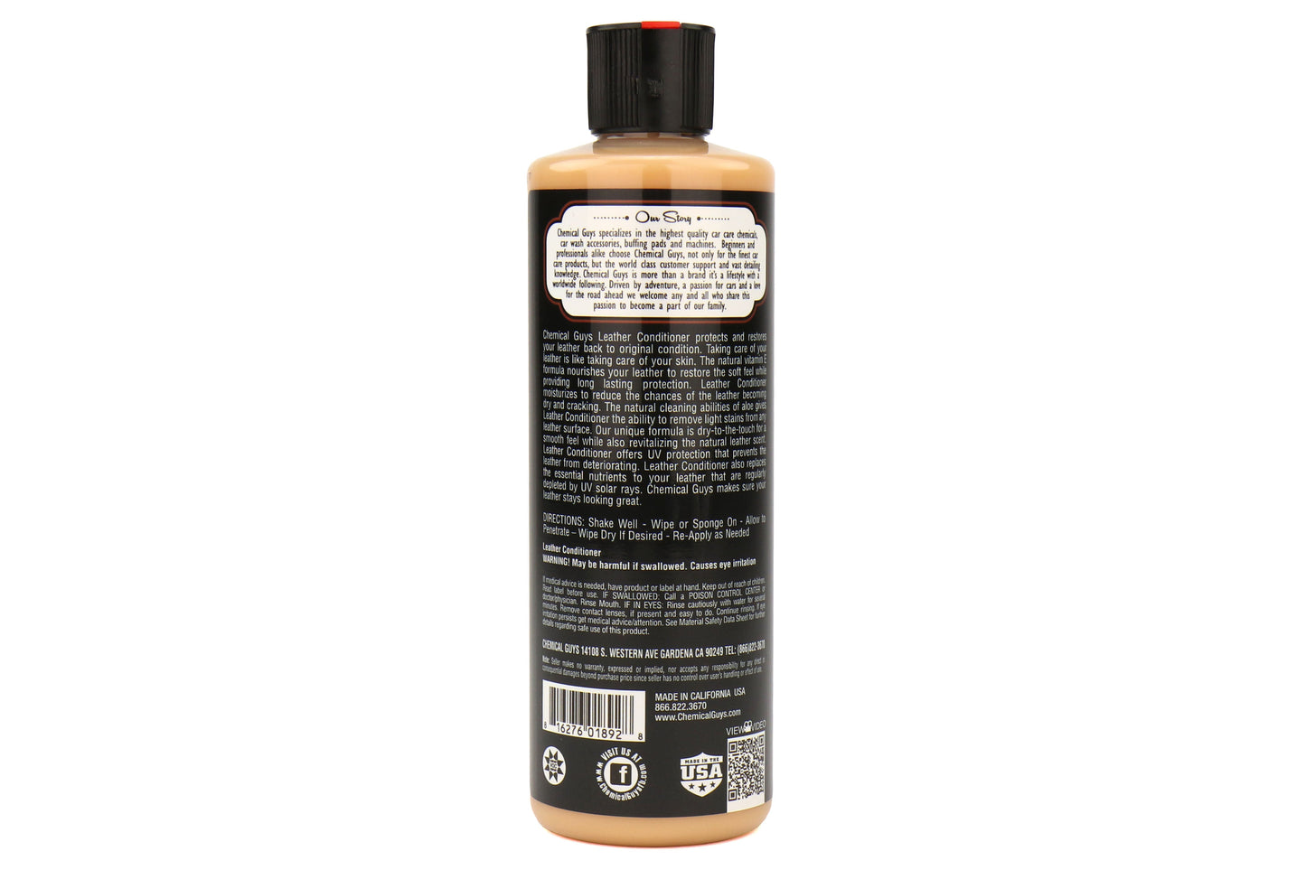Chemical Guys Leather Conditioner (16 oz) - Universal