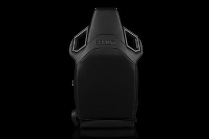 Braum Alpha X Series Sport Seats - Black Polo Fabric (Grey Stitching)  Pair - Universal