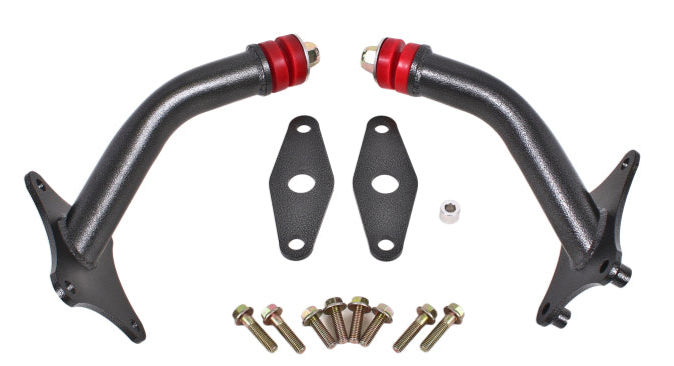 BMR 16-17 6th Gen Camaro Motor Mount Kit w/ Integrated Stands (Polyurethane) - Black Hammertone