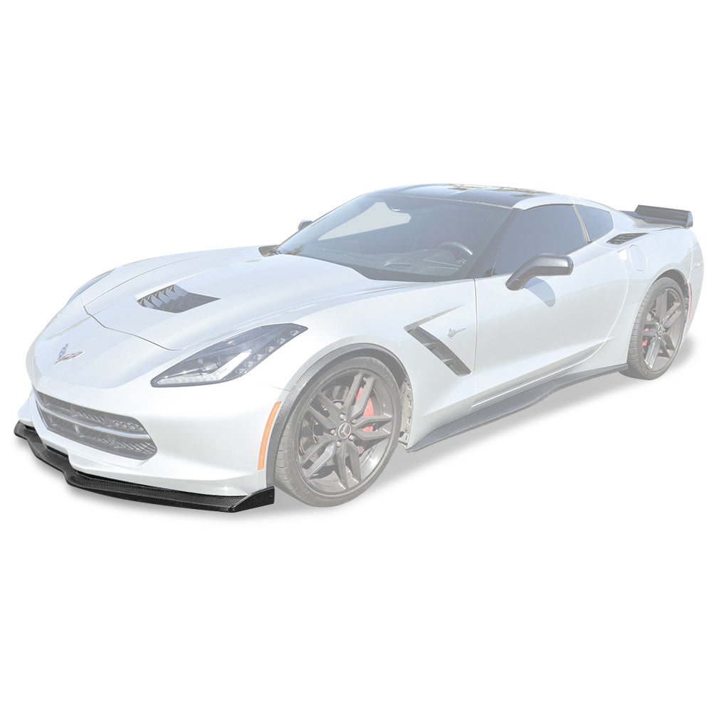 Chevrolet Corvette C7 Stage 2 Front Splitter With Side End Caps