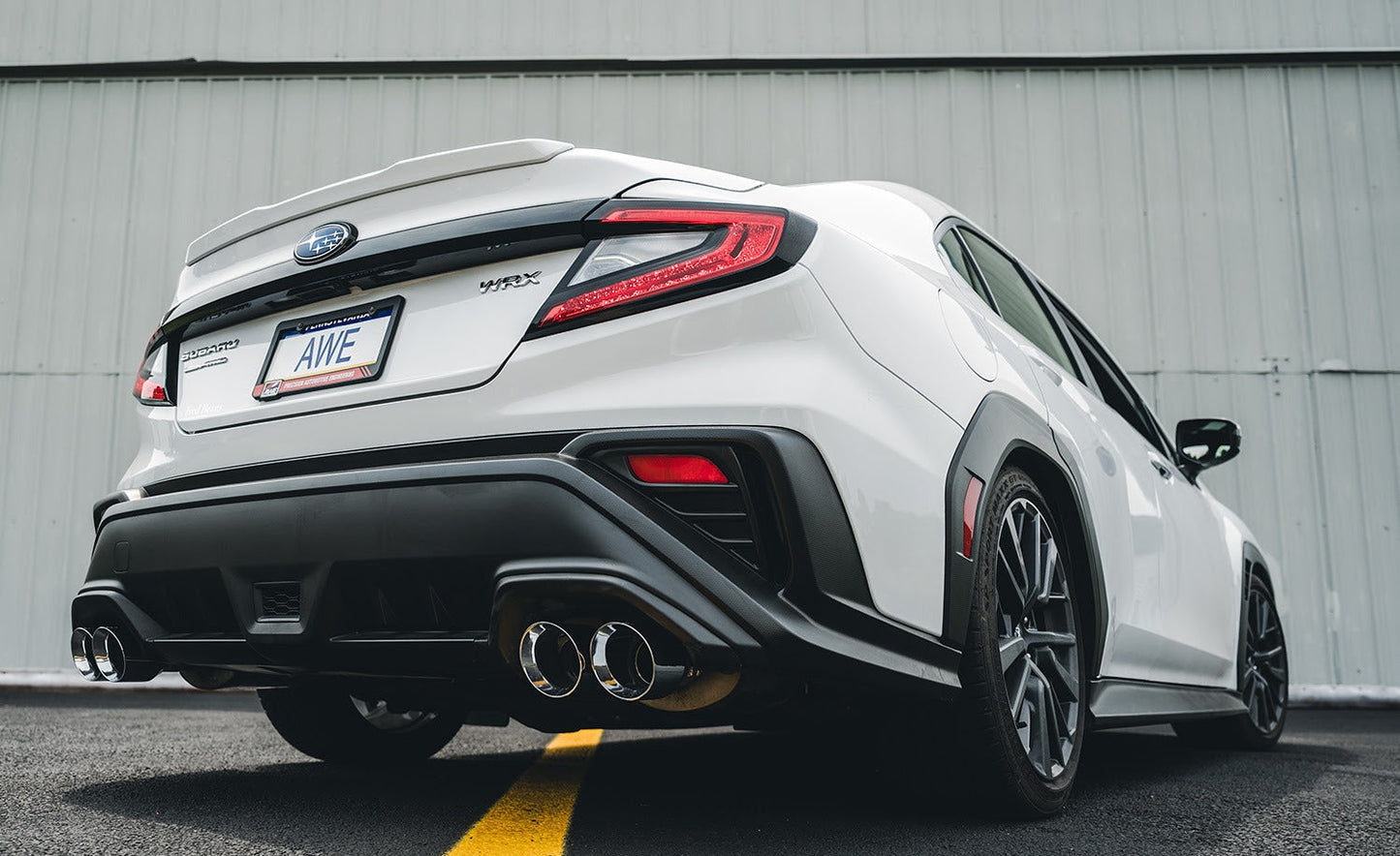 AWE Touring Edition Axleback Exhaust (Chrome Silver Tips) - 2022-2025 Subaru WRX (VB)