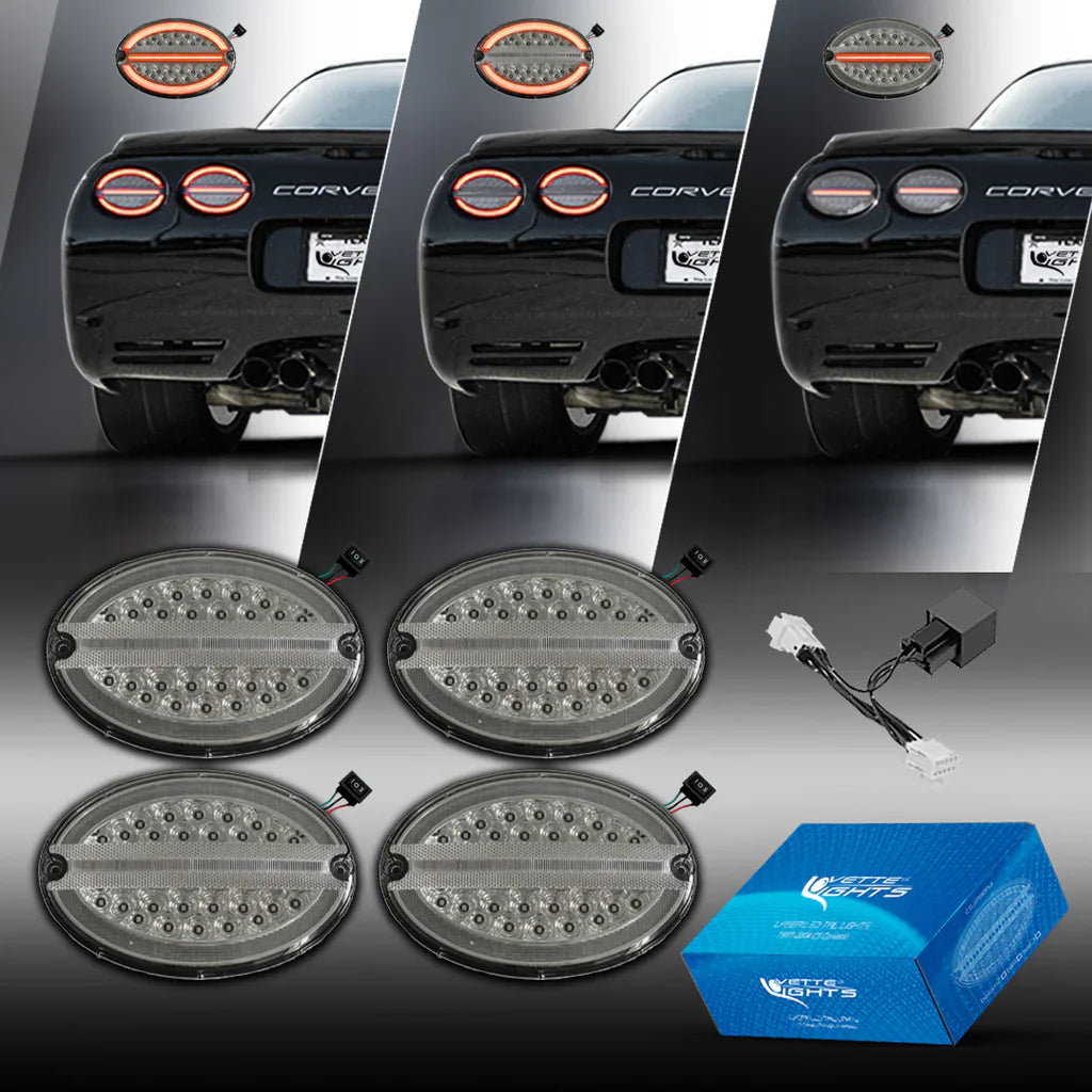 Corvette C5 G3 Laser LED Tail Light Assemblies