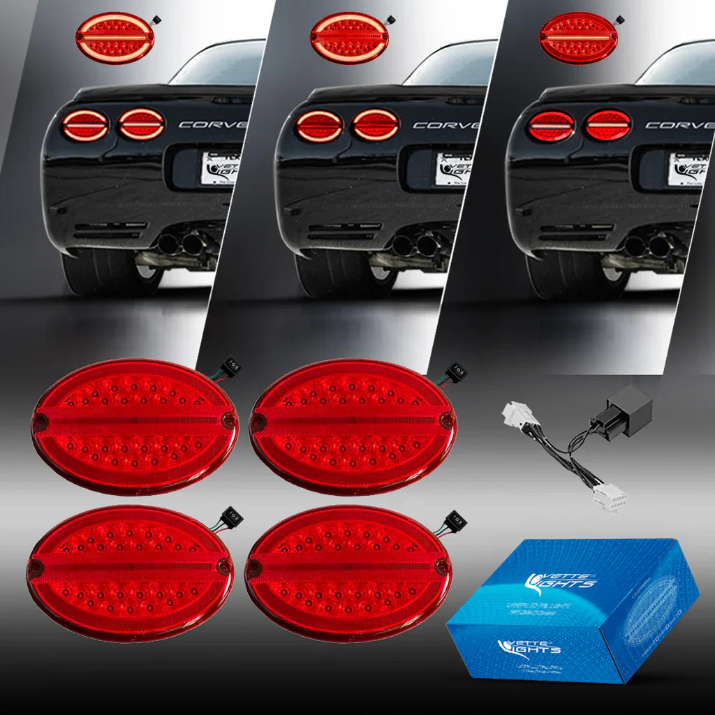 Corvette C5 G3 Laser LED Tail Light Assemblies