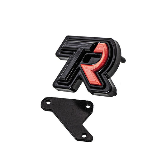SMY Subaru TR "Tuner Ready" Grille Badge - BLACK / RED - 2022-2026 Subaru WRX