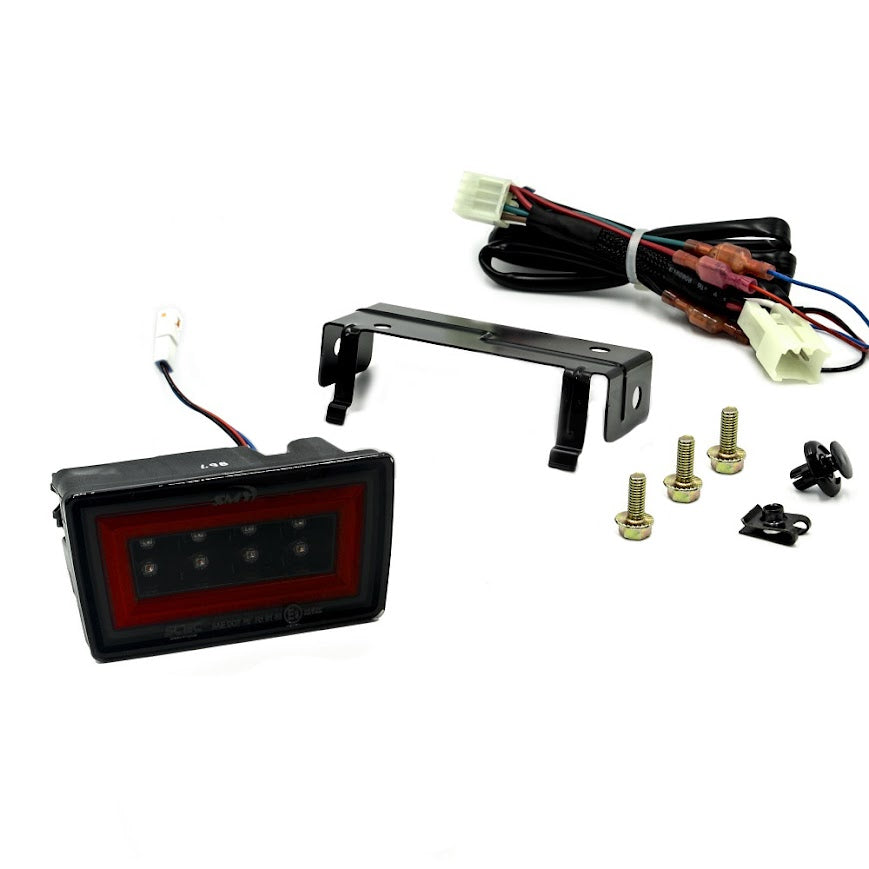 SMY F1 V3 Hyperflash (RBL) Smoked w/ DRL Red Light Bar - 2015-2021 Subaru WRX/STI