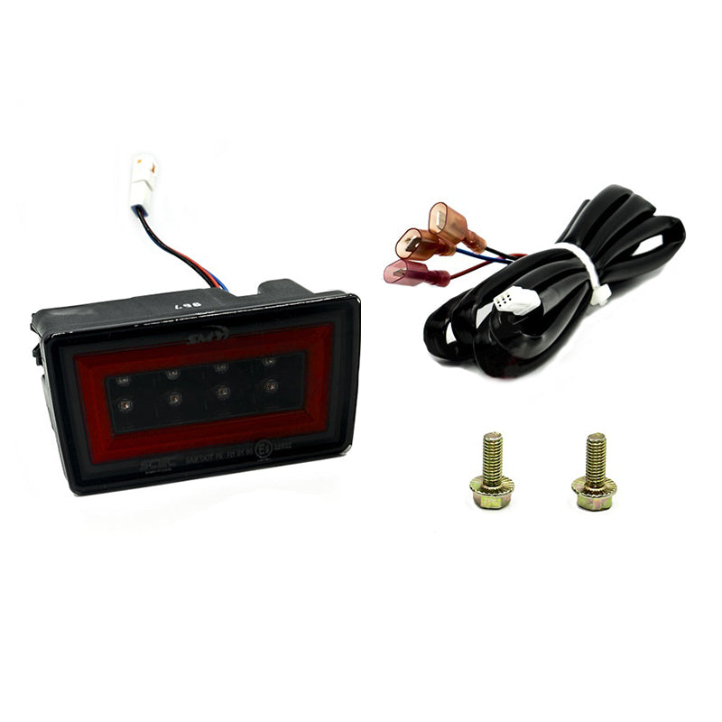 SMY F1 V3 Hyperflash (RBL) Smoked w/ DRL Red Light Bar - 2011-2014 Subaru WRX / STI