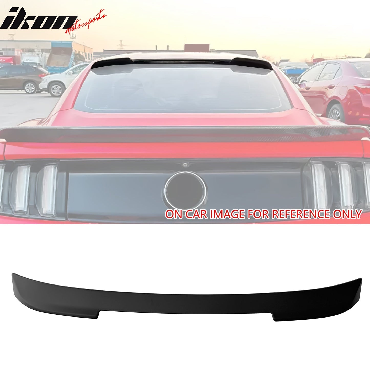 2015-2023 Ford Mustang Coupe IKON2 Style Rear Roof Spoiler ABS
