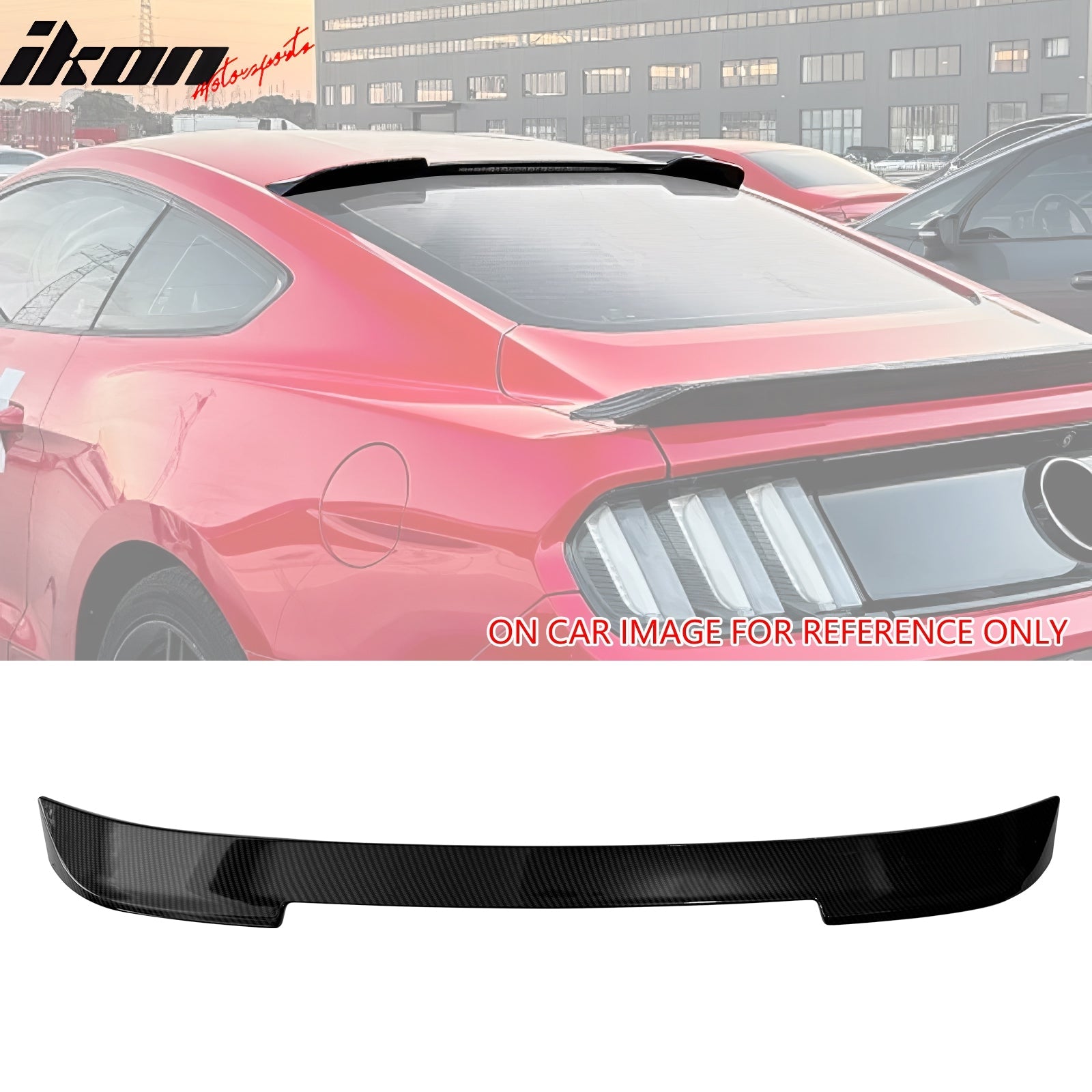 2015-2023 Ford Mustang Coupe IKON2 Style Rear Roof Spoiler ABS