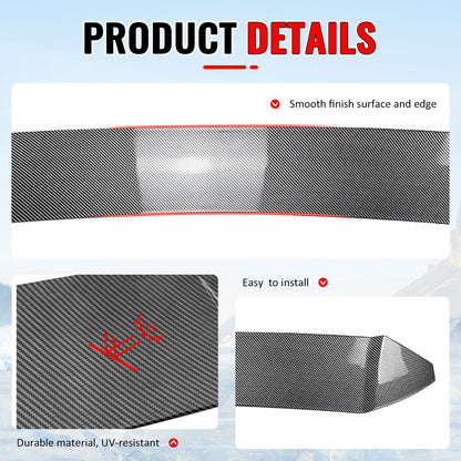 2013-2020 BRZ FR-S TY86 IKV3 Carbon Fiber Print Rear Roof Spoiler ABS