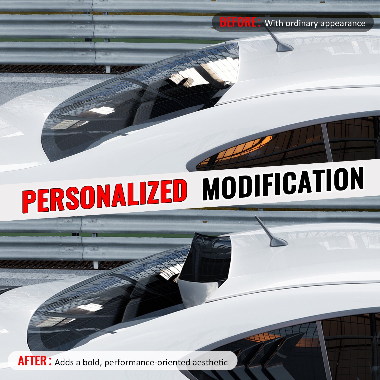 2013-2020 BRZ FR-S TY86 IKV3 Carbon Fiber Print Rear Roof Spoiler ABS