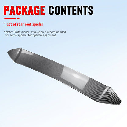 2013-2020 BRZ FR-S TY86 IKV3 Carbon Fiber Print Rear Roof Spoiler ABS