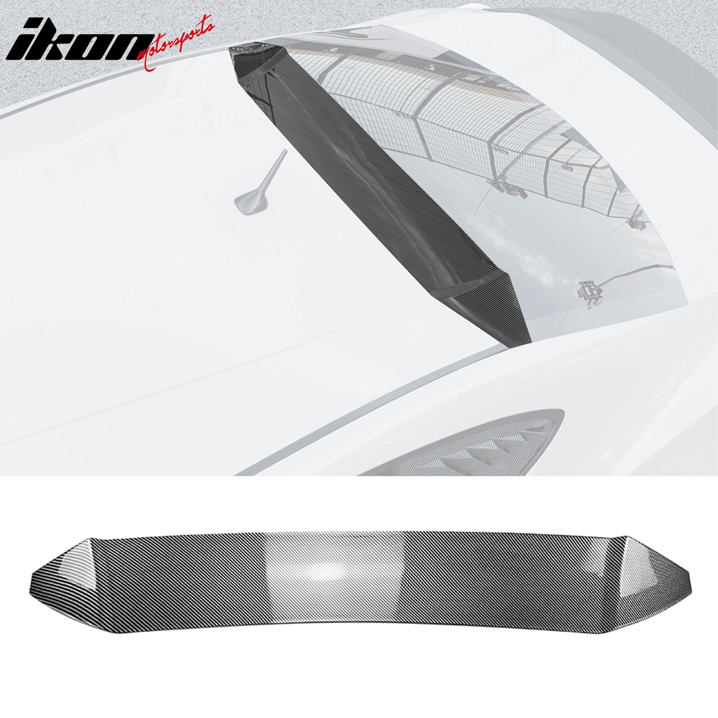 2013-2020 BRZ FR-S TY86 IKV3 Carbon Fiber Print Rear Roof Spoiler ABS