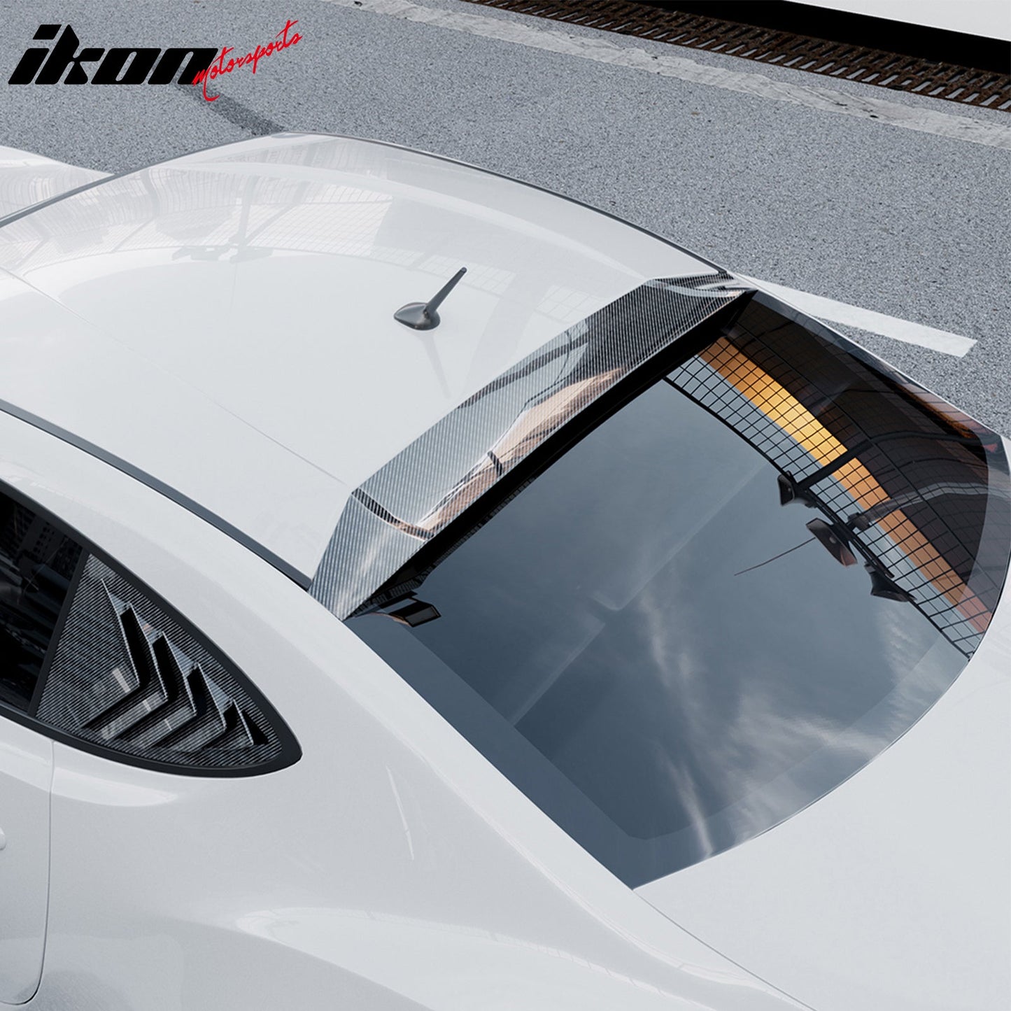 2013-2020 BRZ FR-S TY86 IKV3 Carbon Fiber Print Rear Roof Spoiler ABS