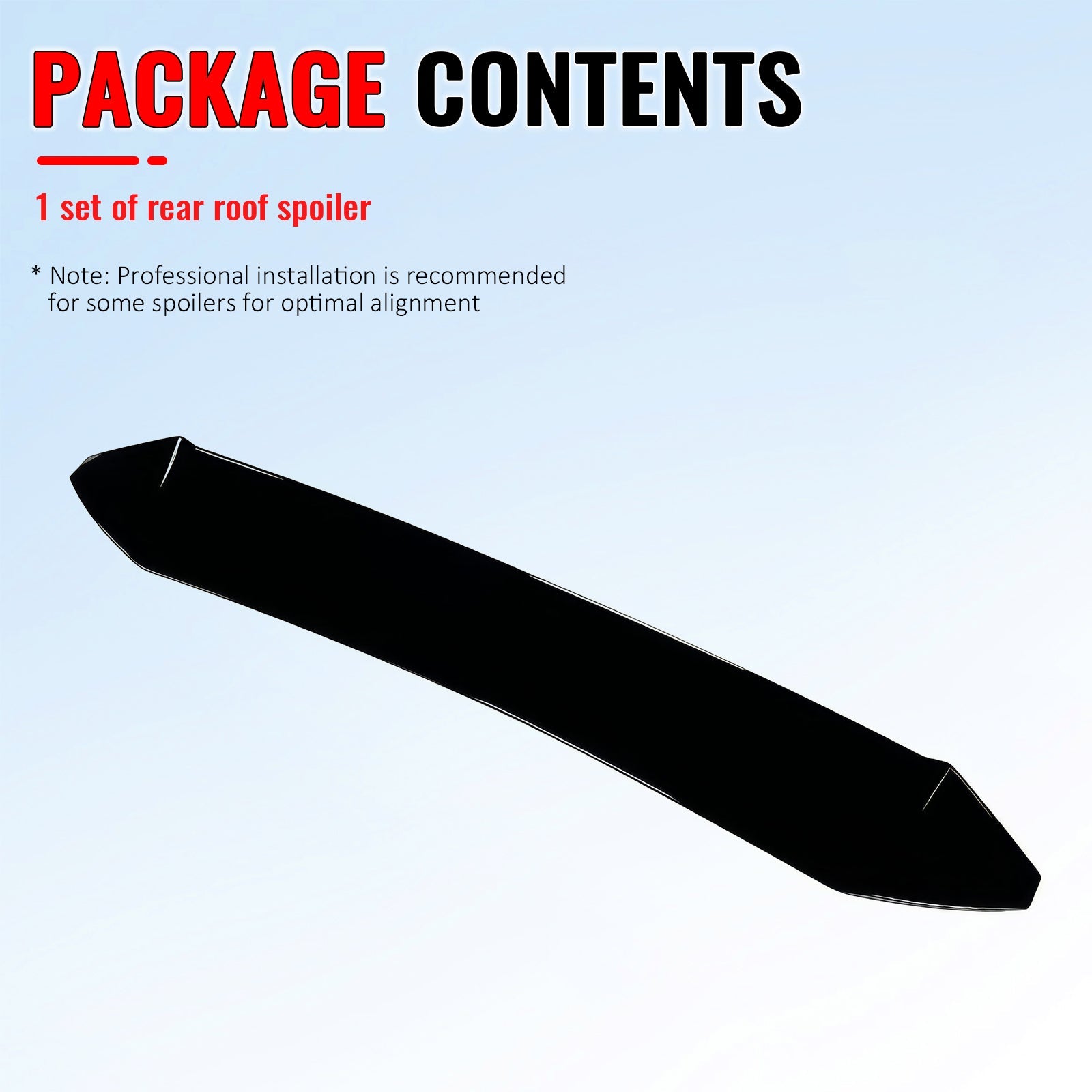 2013-2020 BRZ FR-S TY86 IKON V Style Gloss Black Rear Roof Spoiler ABS