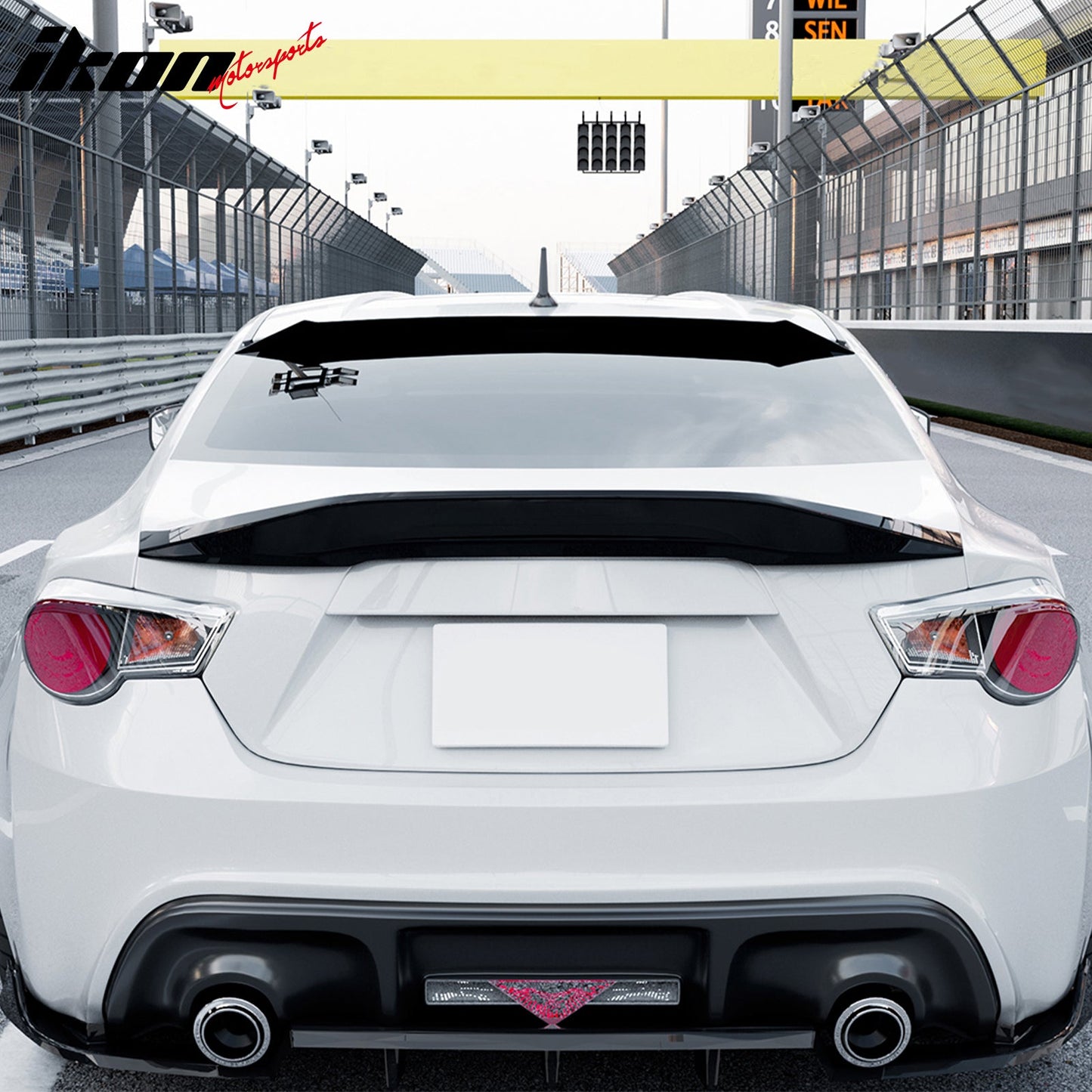 2013-2020 BRZ FR-S TY86 IKON V Style Gloss Black Rear Roof Spoiler ABS