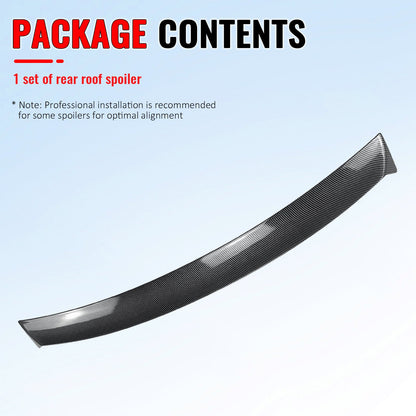 2015-2021 Subaru WRX IKON Style Carbon Fiber Print Roof Spoiler ABS