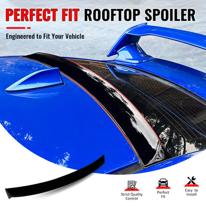 2015-2021 Subaru WRX IKON Style Gloss Black Rear Roof Spoiler Wing ABS