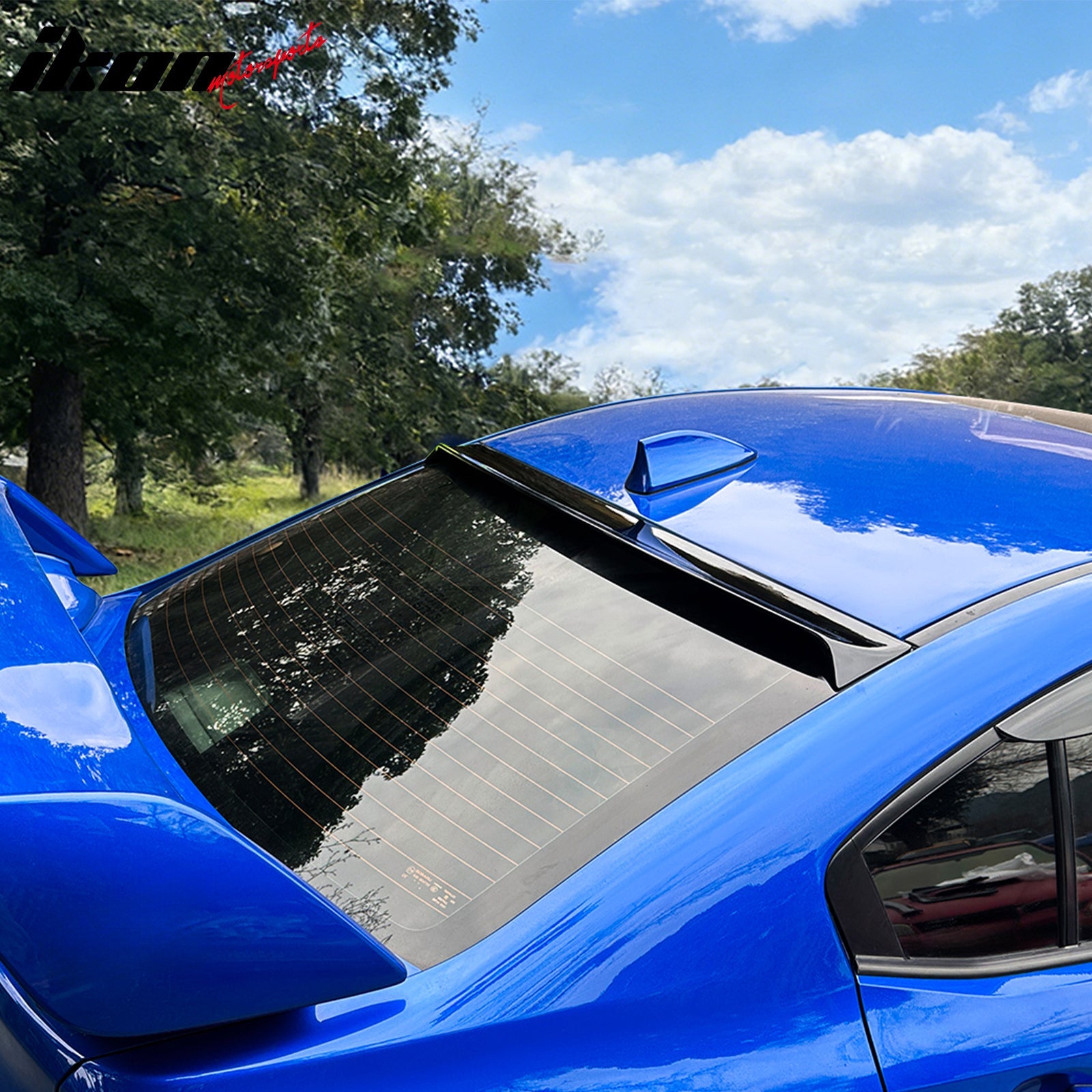 2015-2021 Subaru WRX IKON Style Gloss Black Rear Roof Spoiler Wing ABS