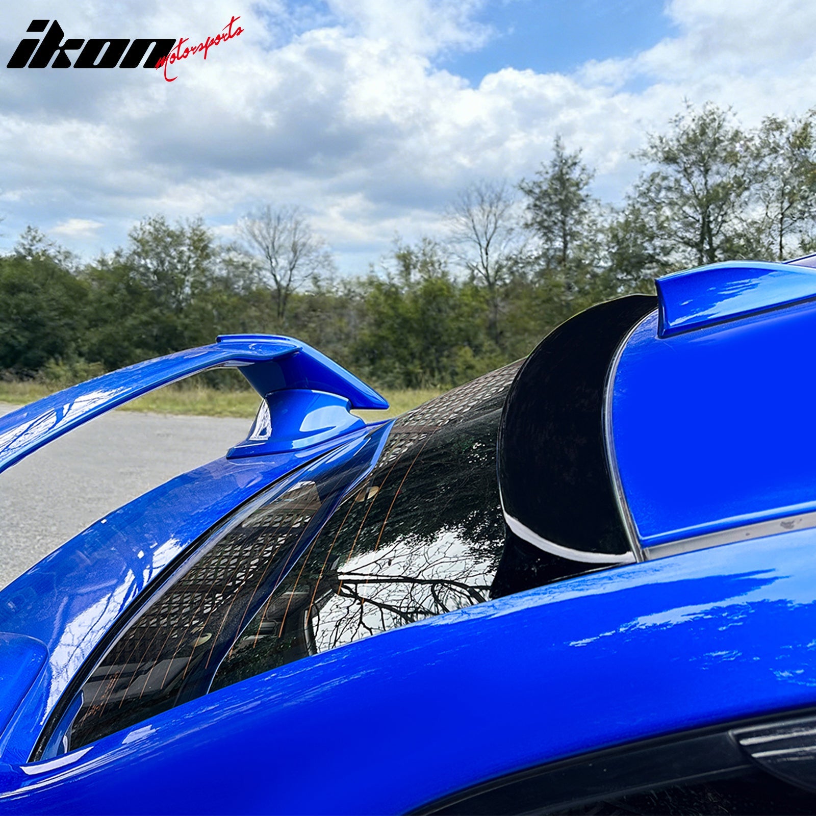 2015-2021 Subaru WRX IKON Style Gloss Black Rear Roof Spoiler Wing ABS
