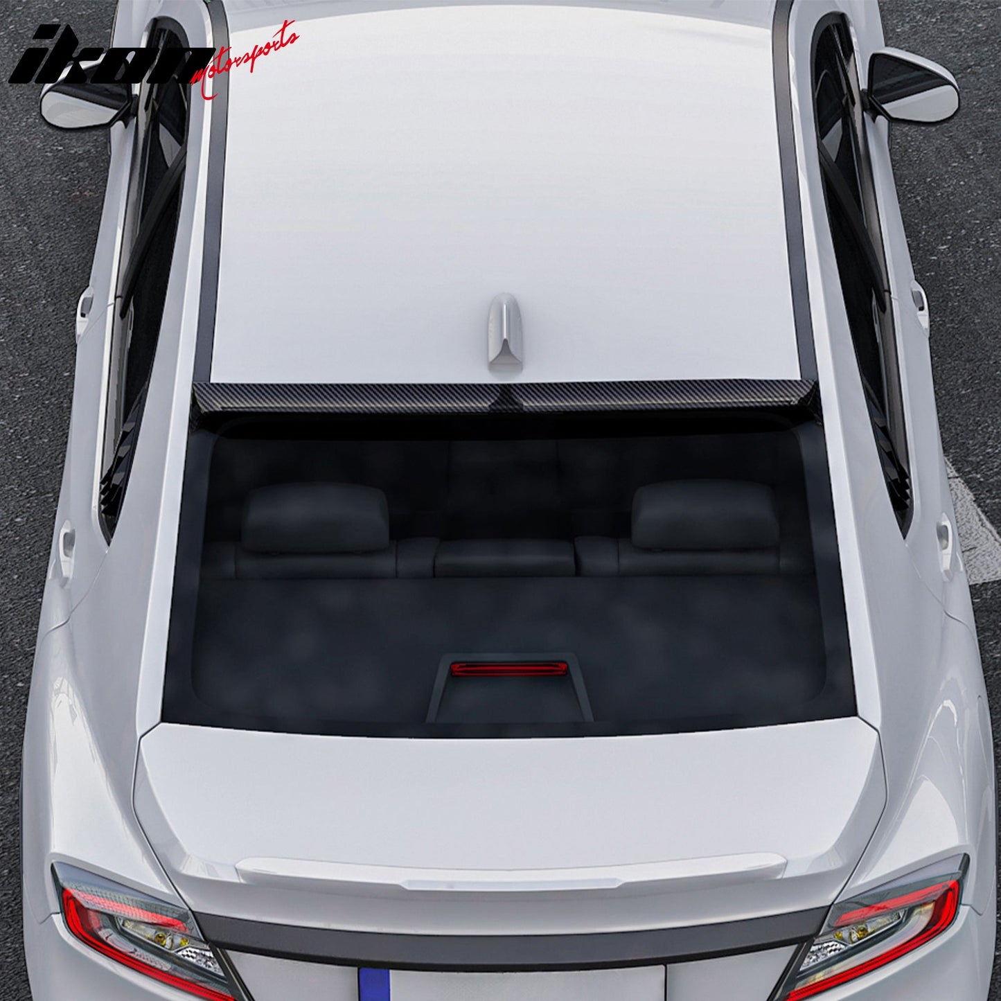 2022-2025 Subaru WRX IKON Style Carbon Fiber Print Roof Spoiler ABS