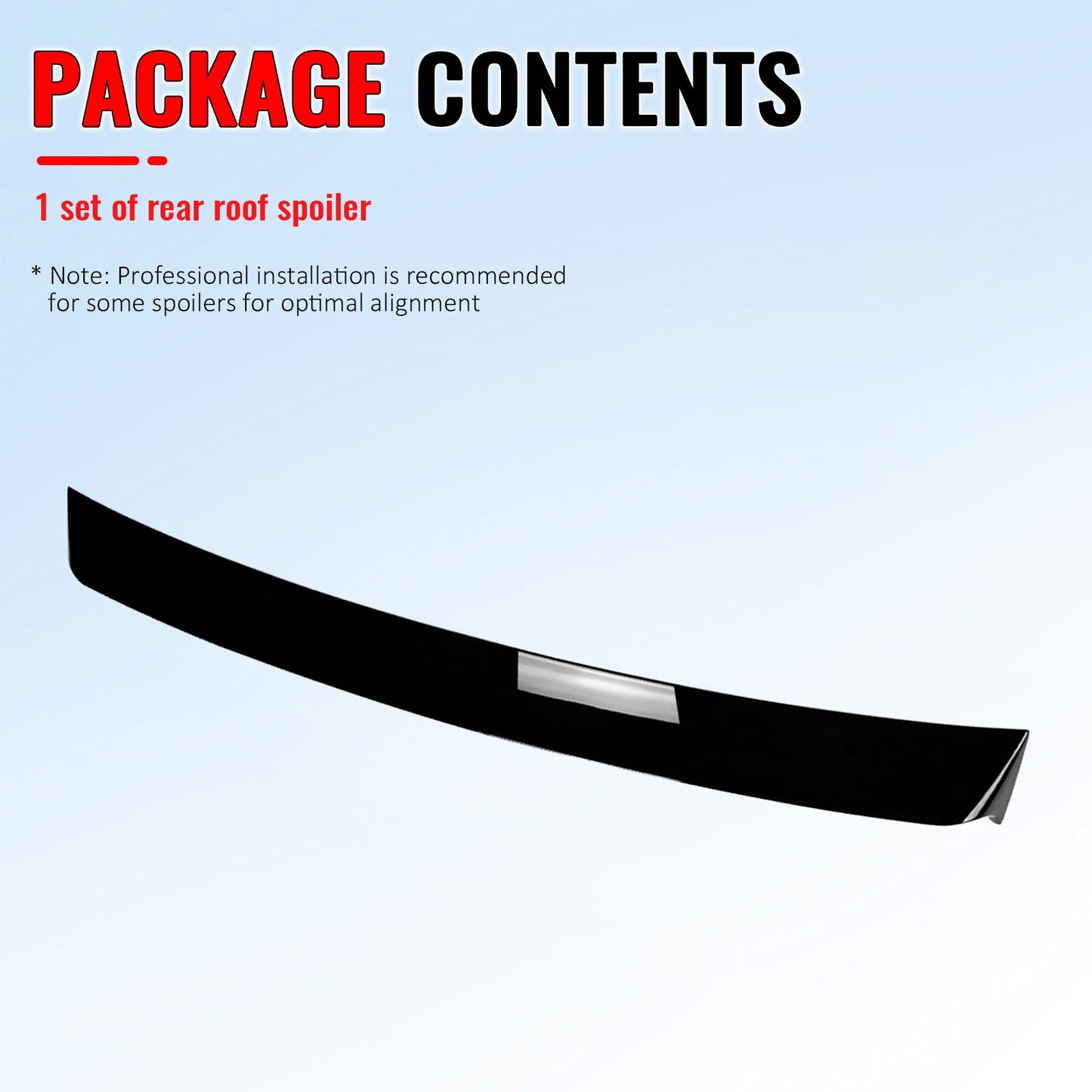 2022-2025 Subaru WRX IKON Style Gloss Black Rear Roof Spoiler Wing ABS