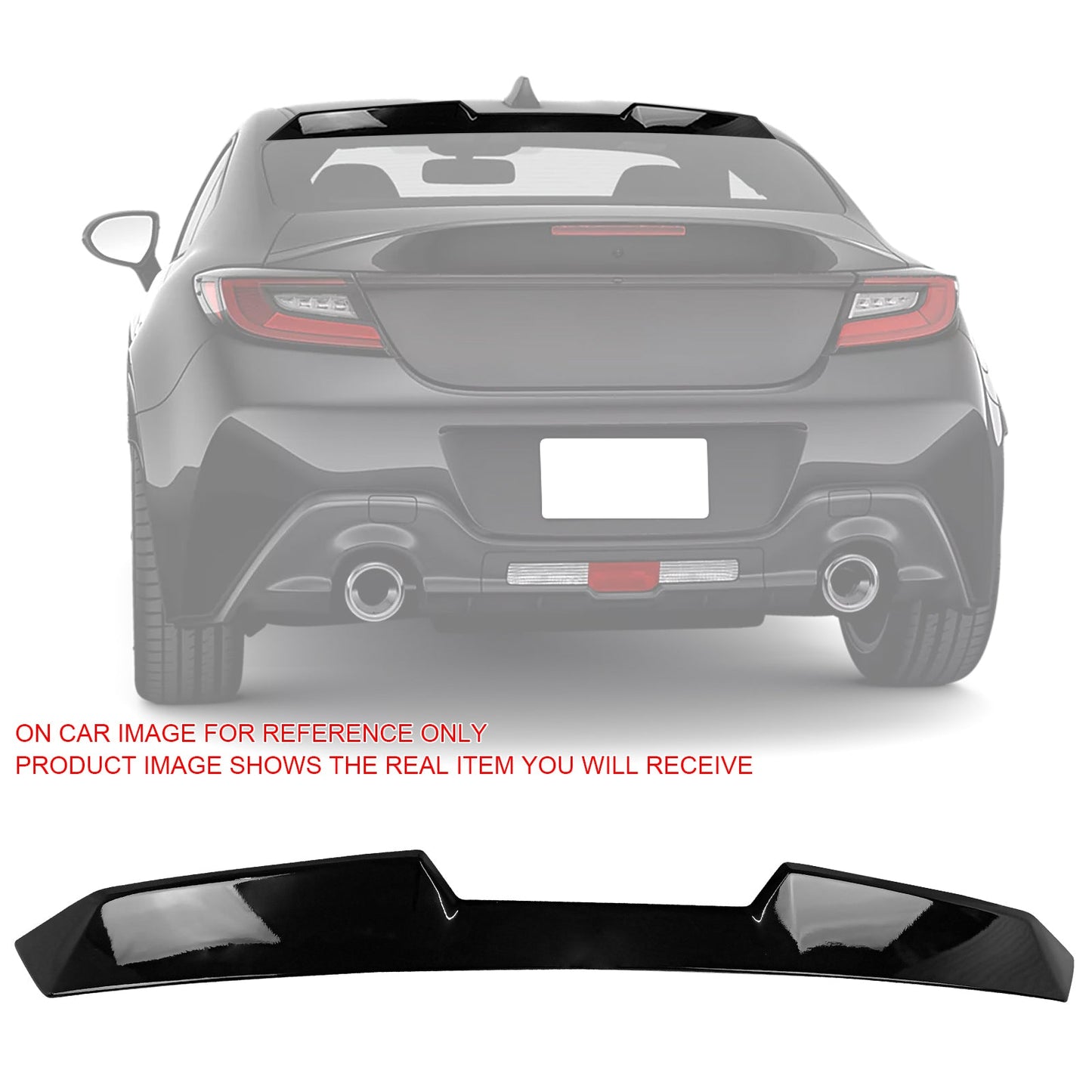 2022-2026 Subaru BRZ Toyota GR86 V Style Rear Roof Spoiler ABS