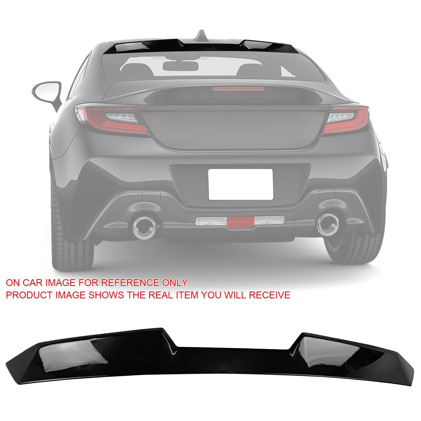 2022-2026 Subaru BRZ Toyota GR86 V Style Rear Roof Spoiler ABS