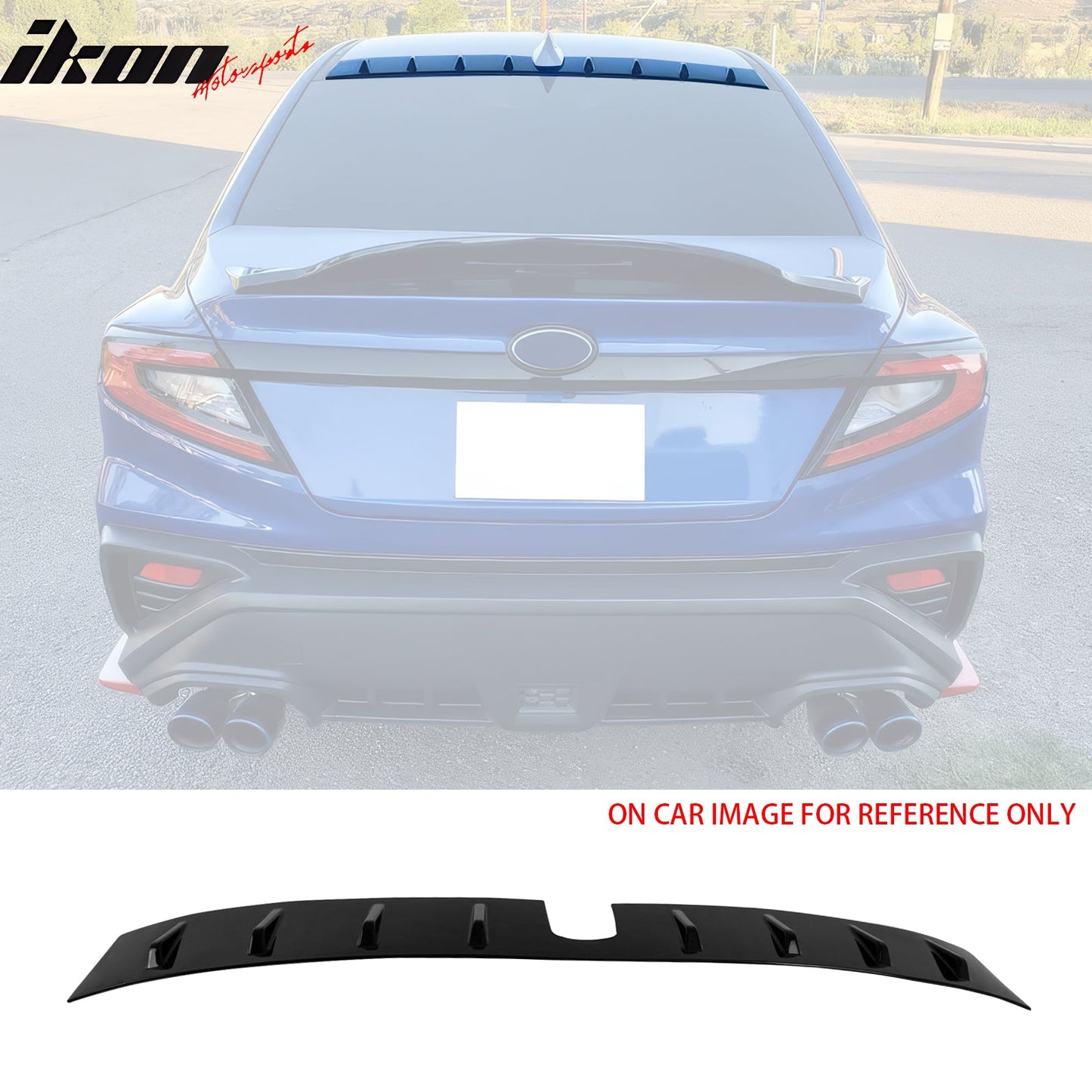 2022-2025 Subaru WRX D2 Style Gloss Black Rear Roof Spoiler ABS