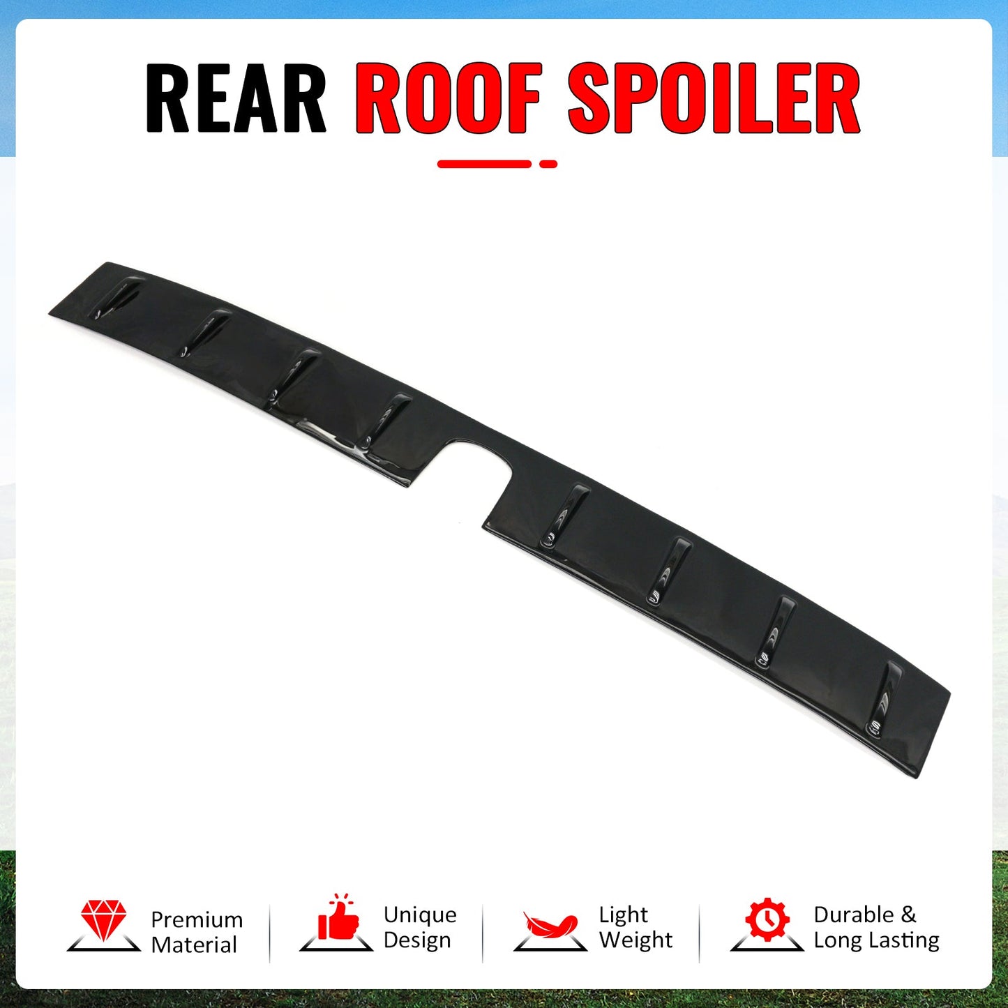 2015-2021 Subaru WRX 2012-2016 Impreza Gloss Black Roof Spoiler PP