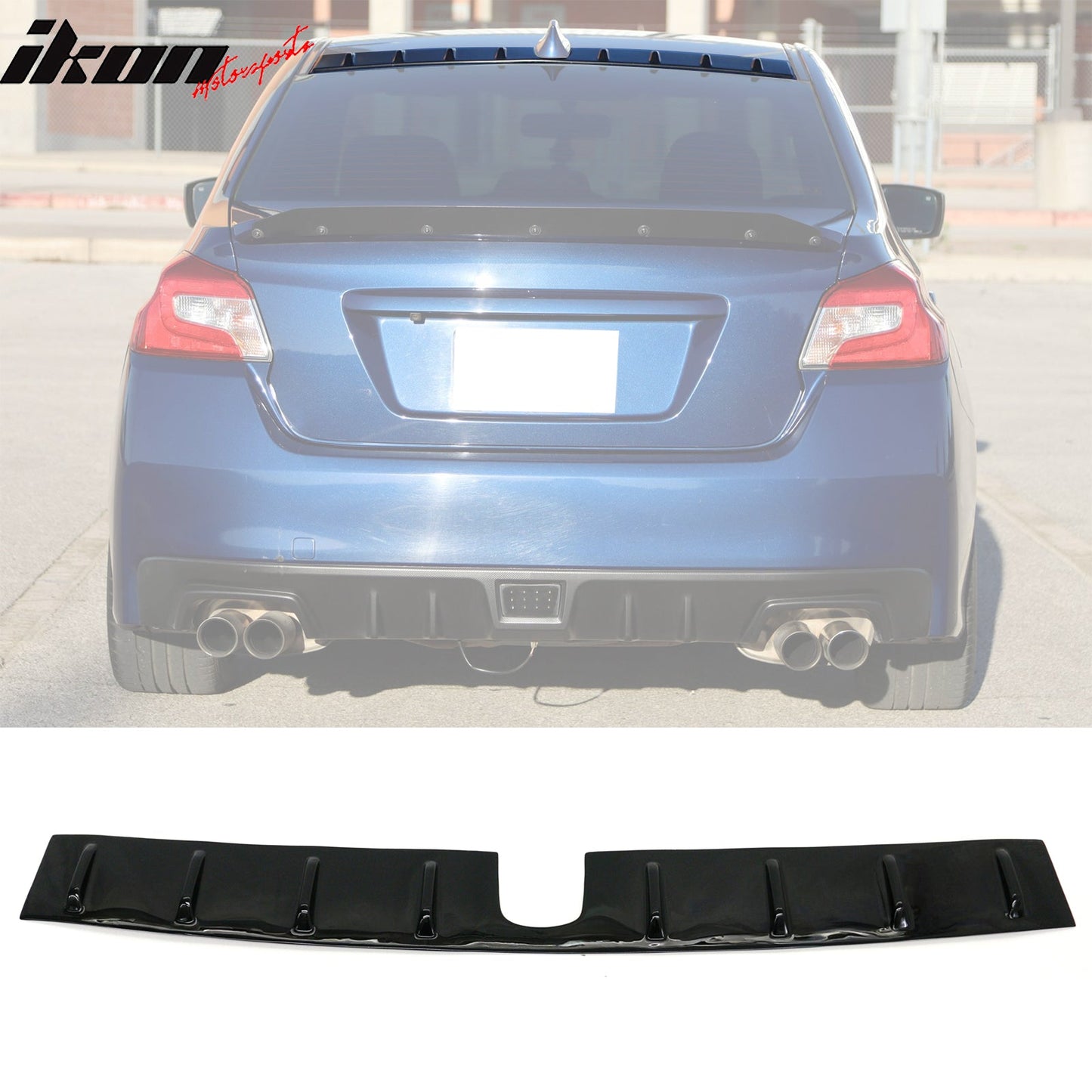 2015-2021 Subaru WRX 2012-2016 Impreza Gloss Black Roof Spoiler PP