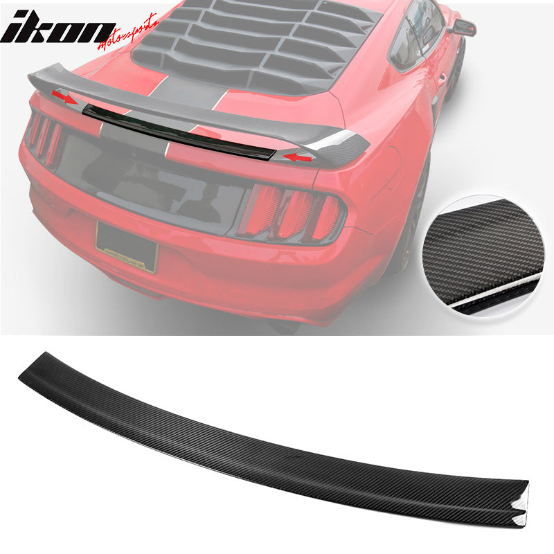 2015-2022 Ford Mustang GT350R Style Carbon Fiber Trunk Spoiler Wing
