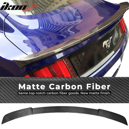 2015-2022 Ford Mustang IKON Style Carbon Fiber Trunk Spoiler Wing