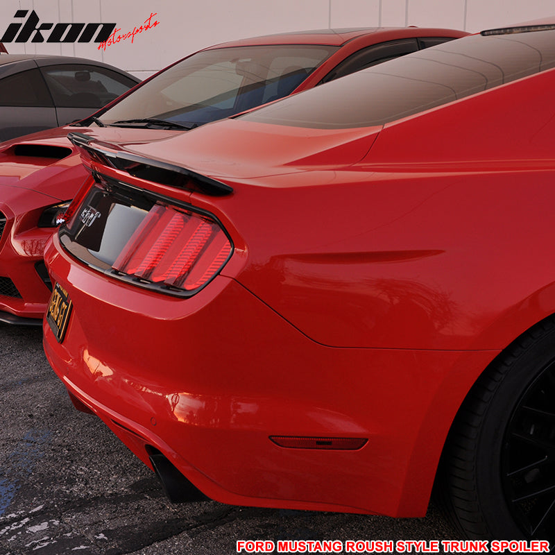 2015-2023 Ford Mustang Coupe R Style Carbon Fiber Rear Spoiler Wing