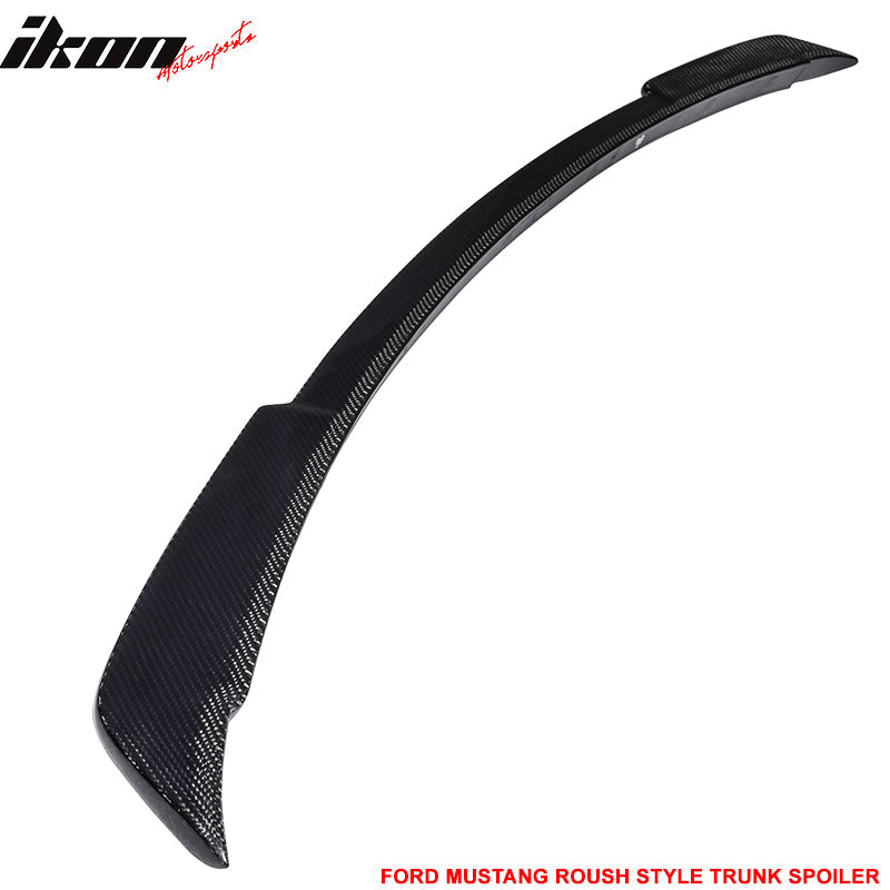 2015-2023 Ford Mustang Coupe R Style Carbon Fiber Rear Spoiler Wing
