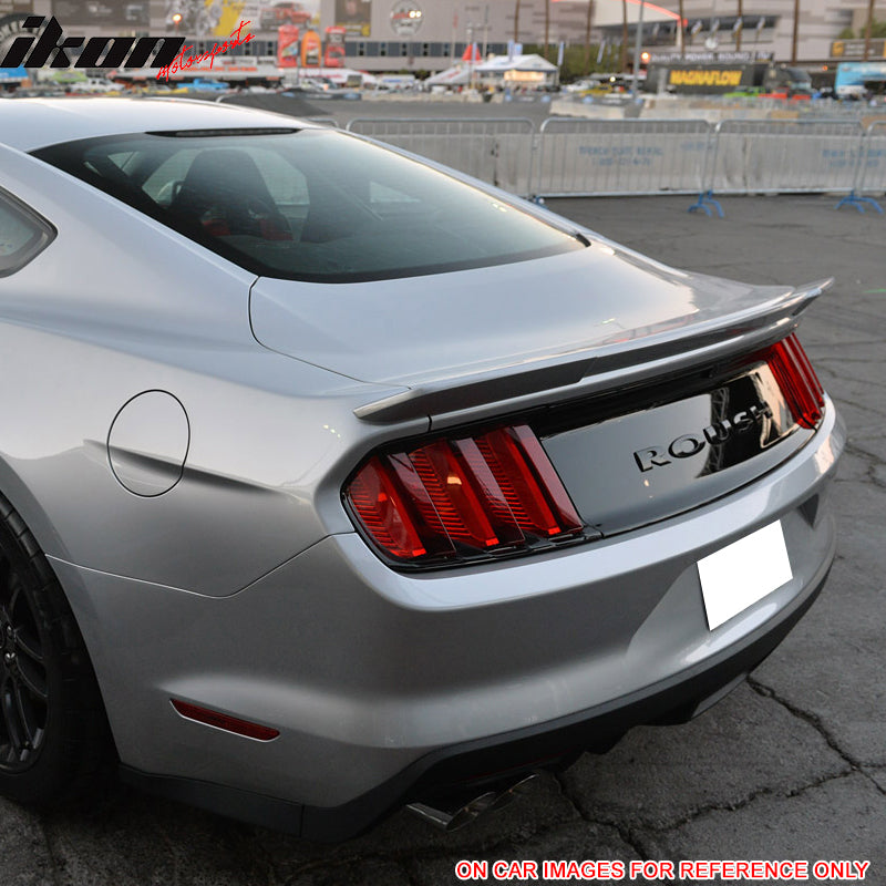 Fits 15-23 Ford Mustang Coupe Rear Spoiler Wing #G1 - Absolute Black