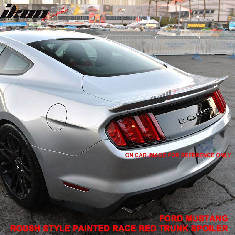 Fits 15-23 Ford Mustang Coupe Rear Spoiler Wing #PQ - Race Red