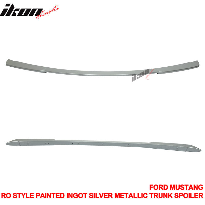 Fits 15-23 Ford Mustang Coupe Rear Spoiler Wing Ingot Silver Metallic
