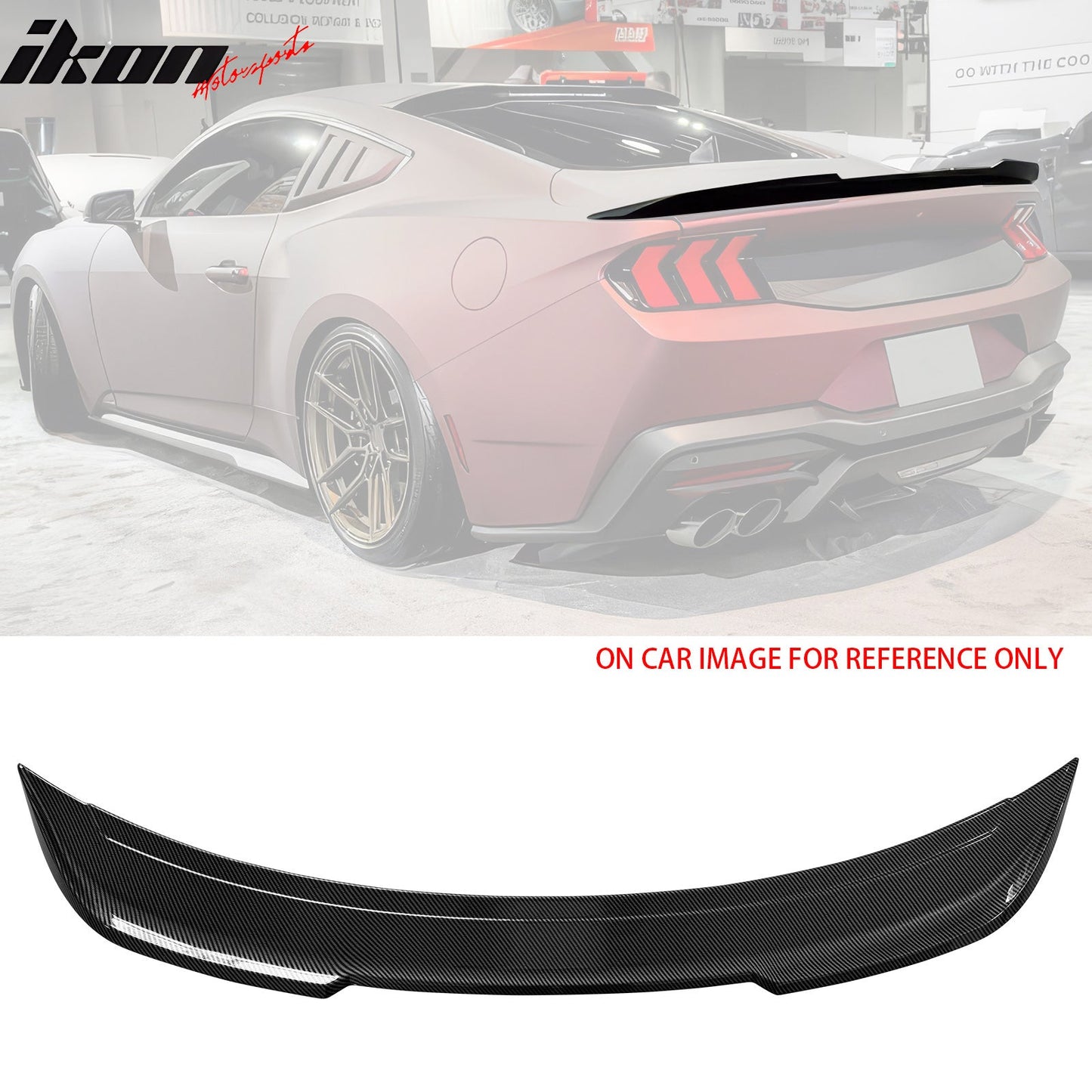 2024-2026 Ford Mustang Coupe DECK Style Trunk Spoiler Wing ABS