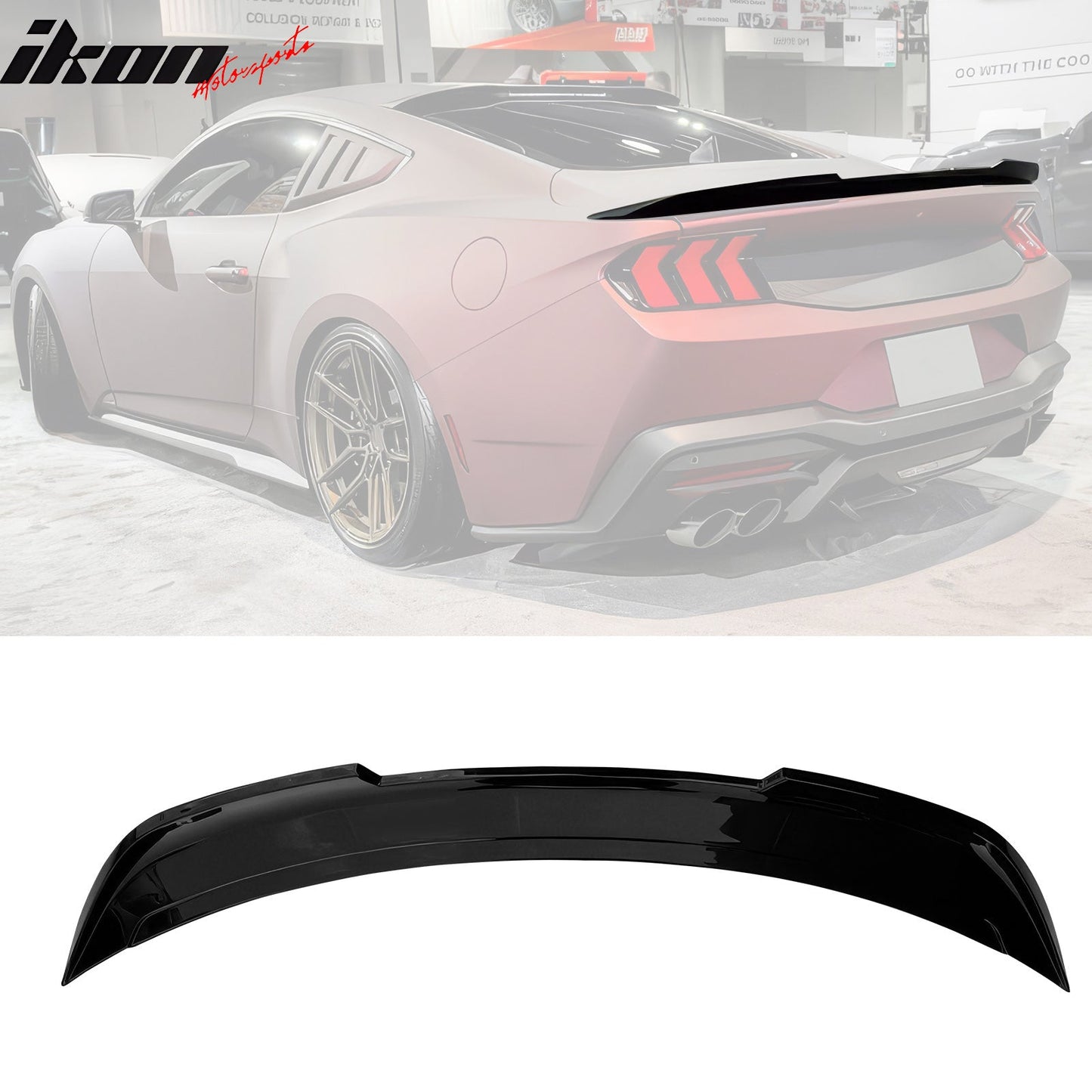 2024-2026 Ford Mustang Coupe DECK Style Trunk Spoiler Wing ABS