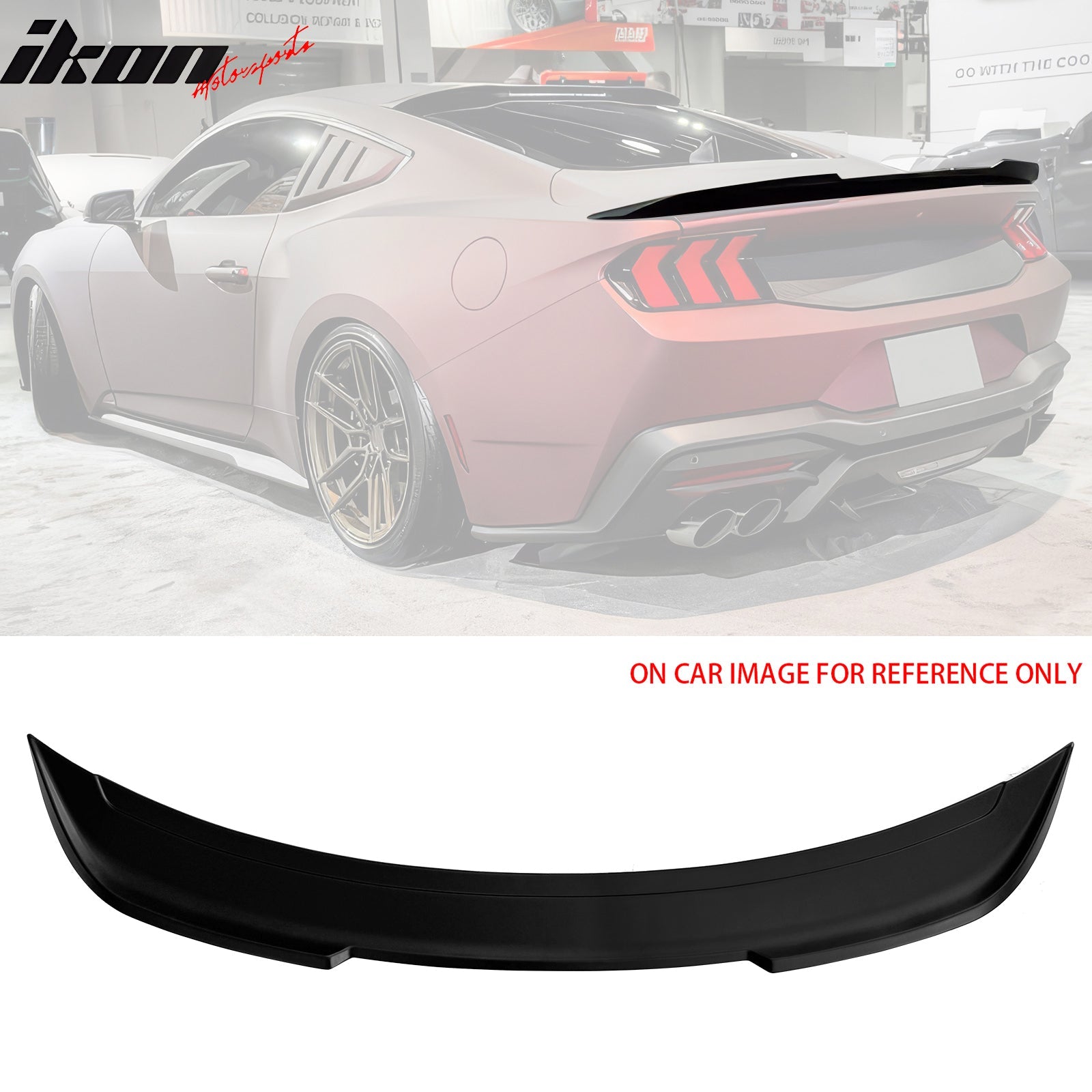 2024-2026 Ford Mustang Coupe DECK Style Trunk Spoiler Wing ABS