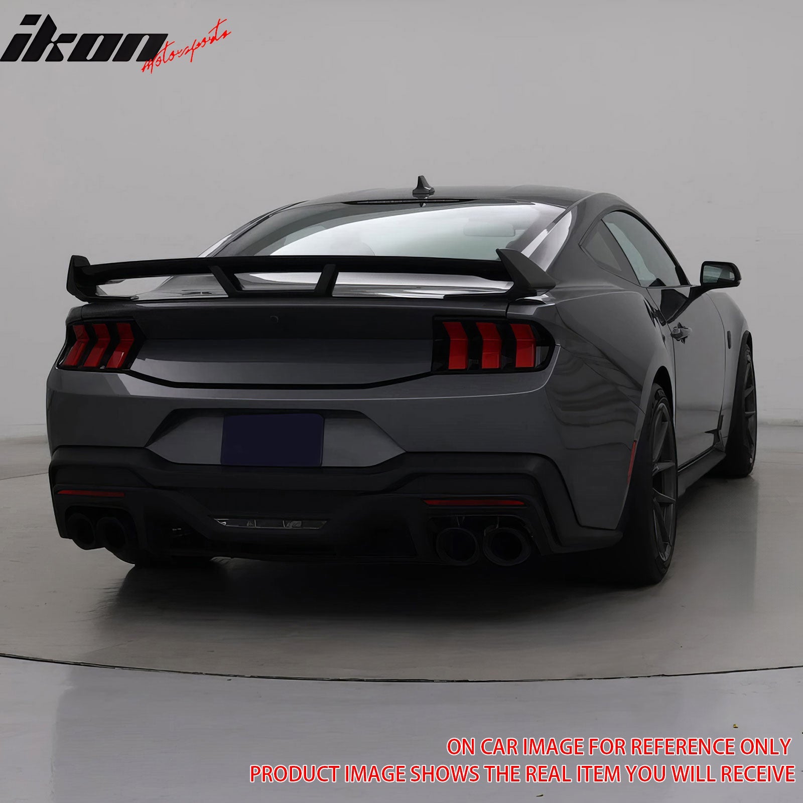 2024-2026 Ford Mustang Coupe Dark Horse Gloss Black Trunk Spoiler ABS
