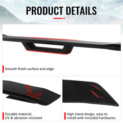 2024-2026 Ford Mustang Dark Horse Style Trunk Spoiler Wing ABS