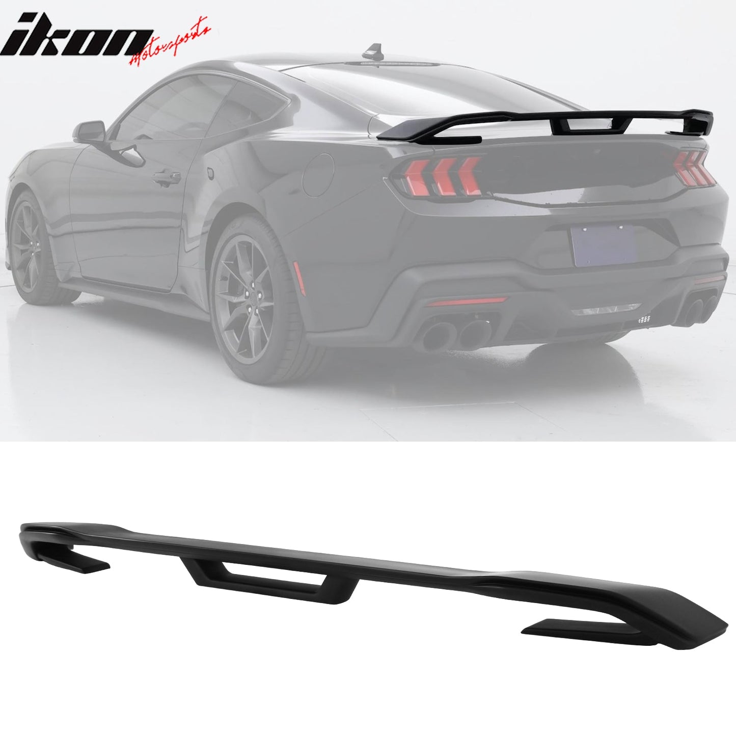 2024-2026 Ford Mustang Dark Horse Style Trunk Spoiler Wing ABS