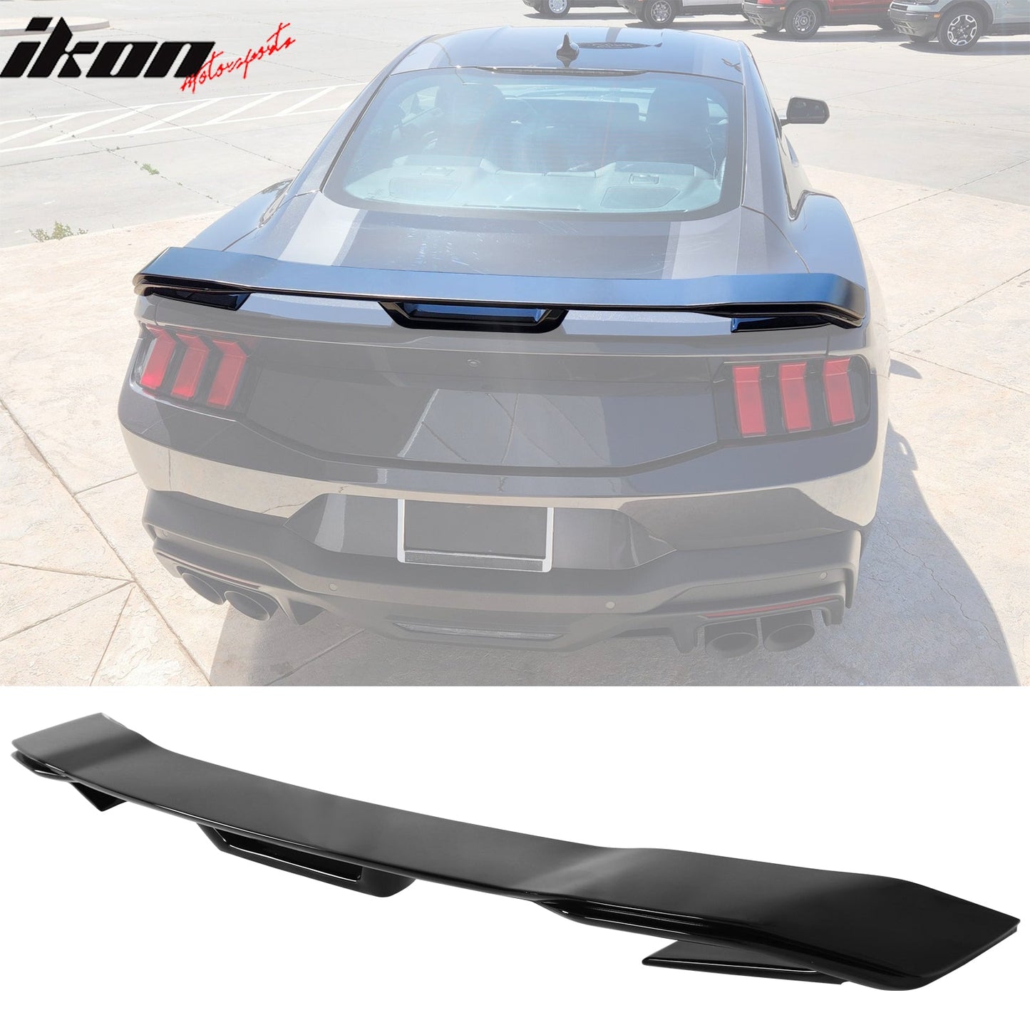 2024-2026 Ford Mustang Dark Horse Style Trunk Spoiler Wing ABS
